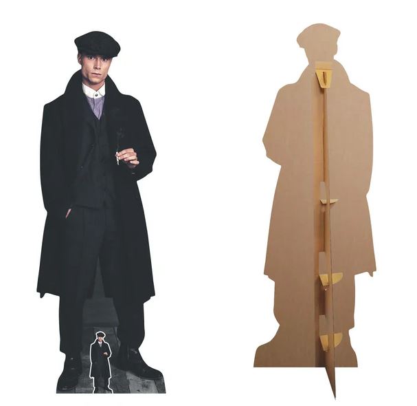 Peaky Style 1920's Gangster Smoking Cardboard Cutout - 1.85m