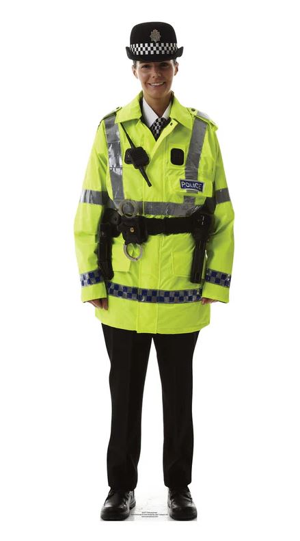 British Policewoman Lifesize Cardboard Cutout - 1.65m