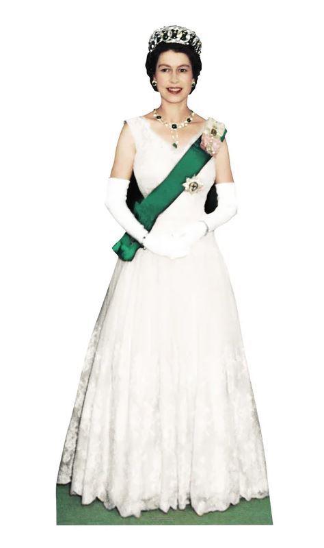 Queen Elizabeth in 1956 Lifesize Cardboard Cutout - 1.81m