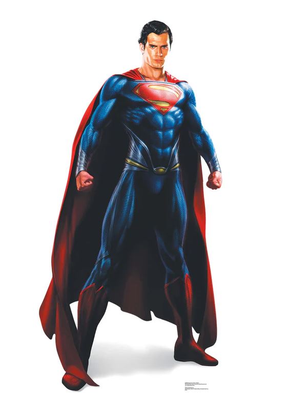 Superman Man of Steel Lifesize Cardboard Cutout - 1.88m