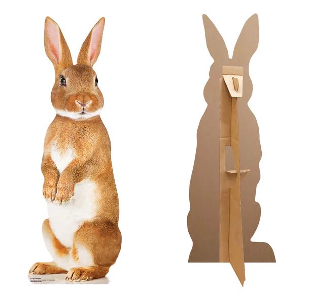 Cute Bunny Rabbit Cardboard Cutout Decoration - 90cm