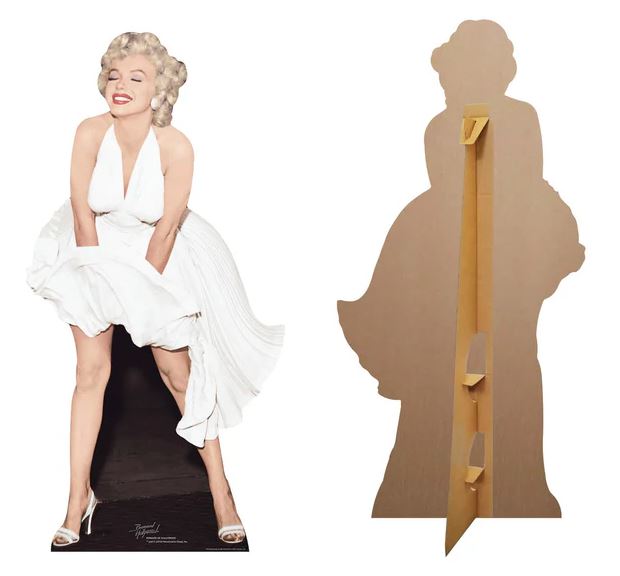 Marilyn Monroe in White Dress Lifesize Cardboard Cutout - 1.57m