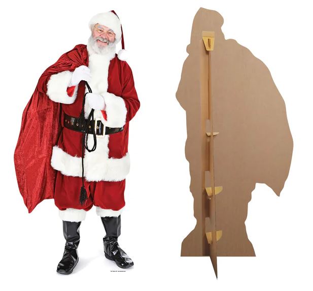 Santa Claus With Sack Lifesize Cardboard Cutout - 1.8m