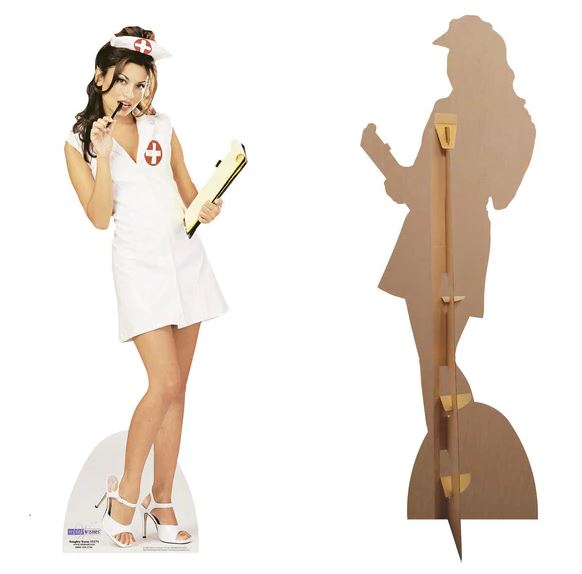 Naughty Nurse Lifesize Cardboard Cutout - 1.71m