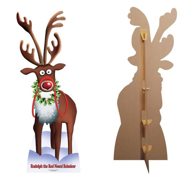 Rudolph Cardboard Cutout - 1.83m – Party Packs