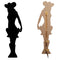 Cowgirl Silhouette Cardboard Cutout - 1.75m