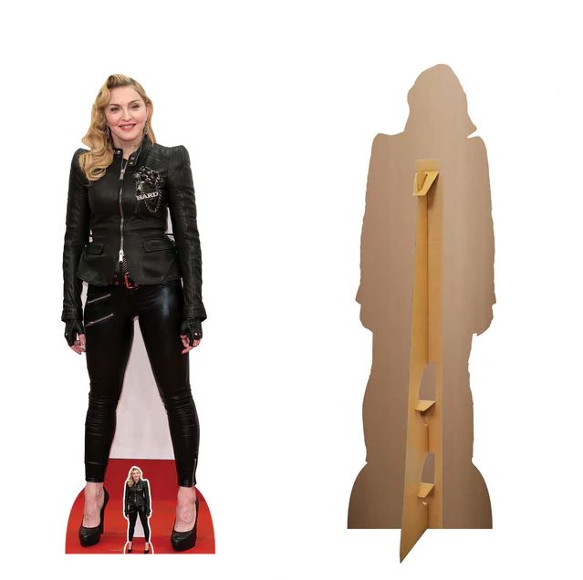 Madonna Lifesize Cardboard Cutout with Mini Cutout - 180cm