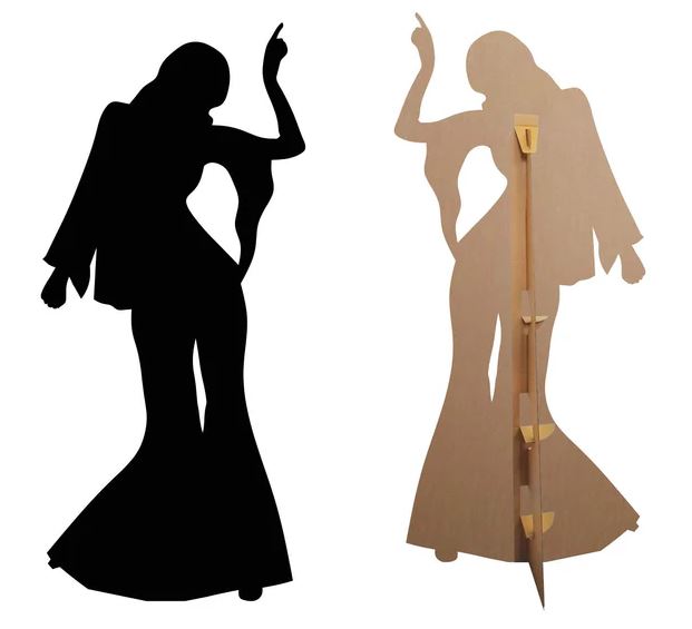 Disco Dancer Female Cardboard Cutout