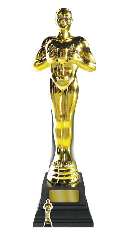 Golden Award Statue Cardboard Cutout- 1.82m