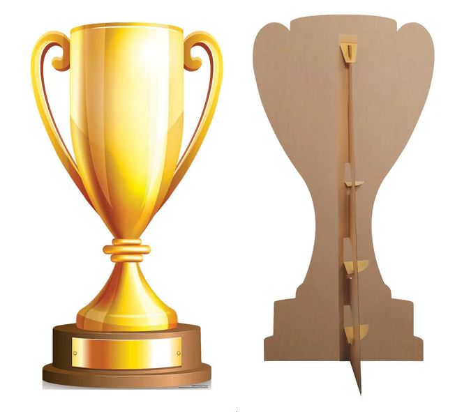 Large Champions Trophy Cardboard Cutout - 1.67m