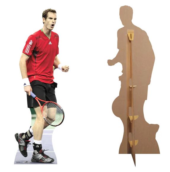 Andy Murray Lifesize Cardboard Cutout - 1.86m