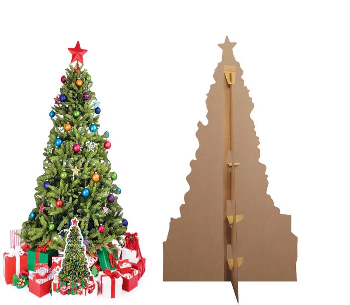 Christmas Tree Cardboard Cutout - 1.9m