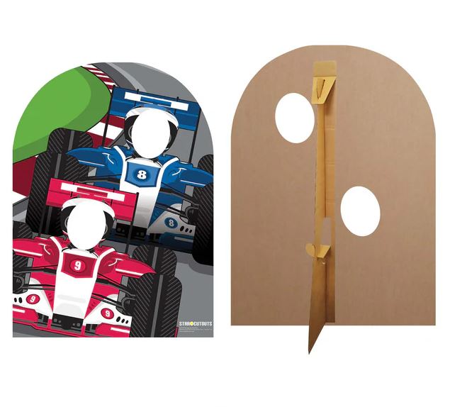 Child-Sized Racing Cars Stand-In - 1.2m