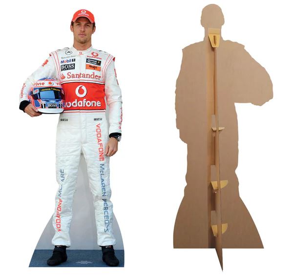 Jenson Button Lifesize Cardboard Cutout - 1.84m