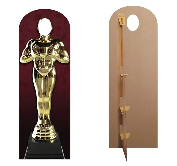Awards Night Gold Statue Stand-In Photo Prop - 1.8m