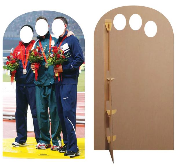 Summer World Games Medal Winners Photo Stand-In - 1.76m