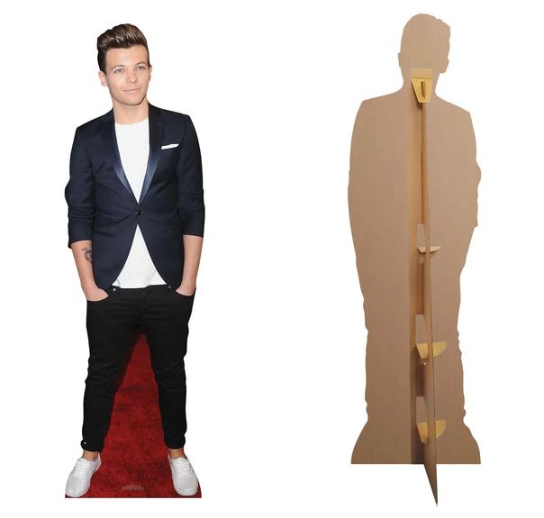 Louis One Direction Lifesize Cardboard Cutout - 1.77m