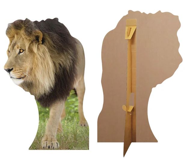 Lion Cardboard Cutout - 1.3m