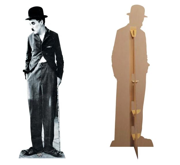 Charlie Chaplin Lifesize Cardboard Cutout - 1.77m