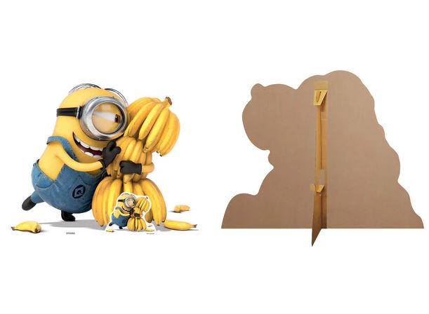 Minion with Bananas Cardboard Cutout - 1.29cm