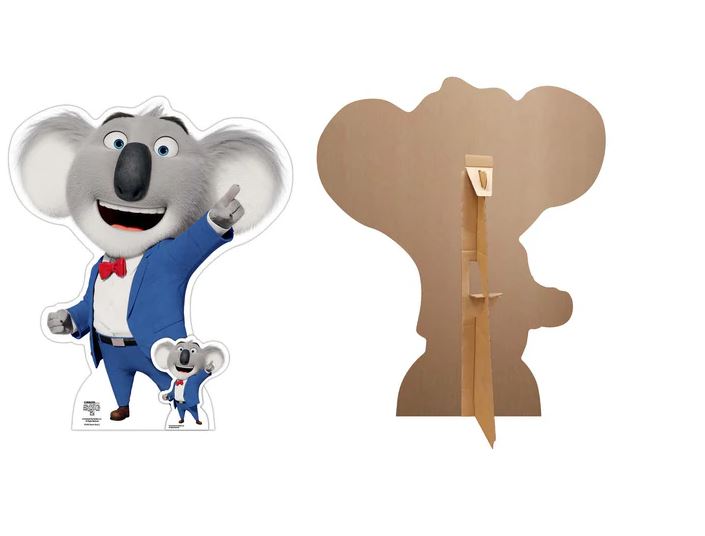 Buster Koala Sing 2 Lifesize Cardboard Cutout with Mini Cutout - 66cm x 56cm