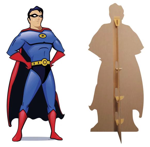 Superhero Cardboard Cutout - 1.86m