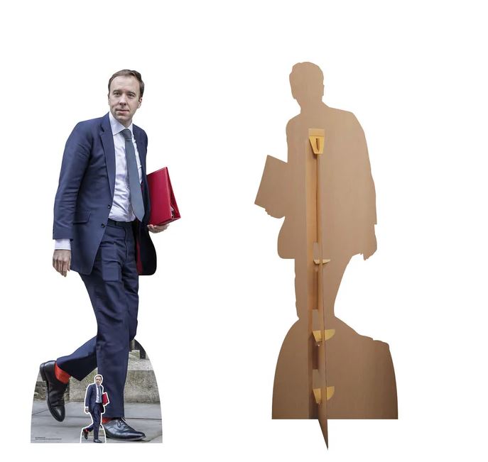 Matt Hancock Lifesize Cardboard Cutout with Mini Cutout - 180cm x 72cm