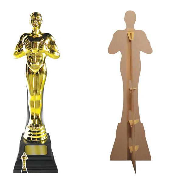Golden Award Statue Cardboard Cutout- 1.82m