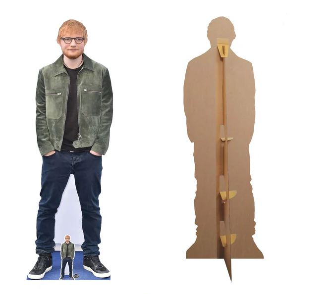 Ed Sheeran Cutout With Free Mini Cutout - 174cm