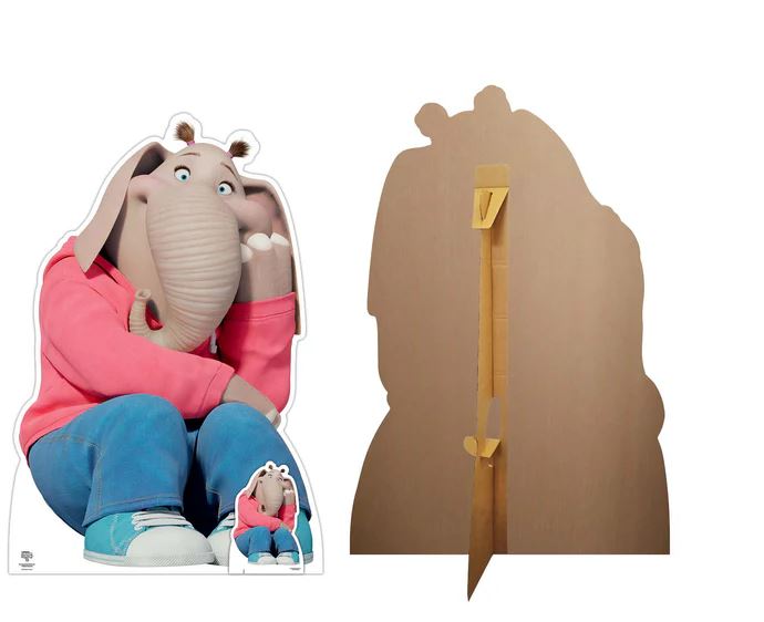 Meena Elephant Sing 2 Lifesize Cardboard Cutout with Mini Cutout - 129cm x 88cm