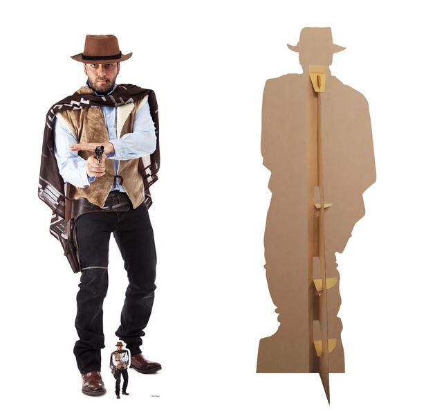 Cowboy with Revolver Lifesize Cardboard Cutout - 1.78m