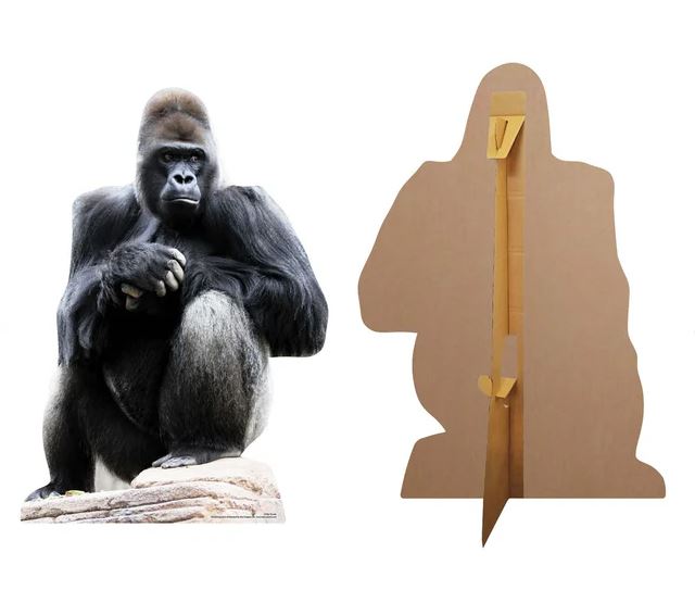 Gorilla Cardboard Cutout - 1.26cm