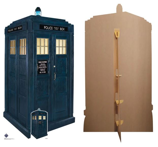 The Tardis Police Box Doctor Who Cardboard Cutout - 1.73m