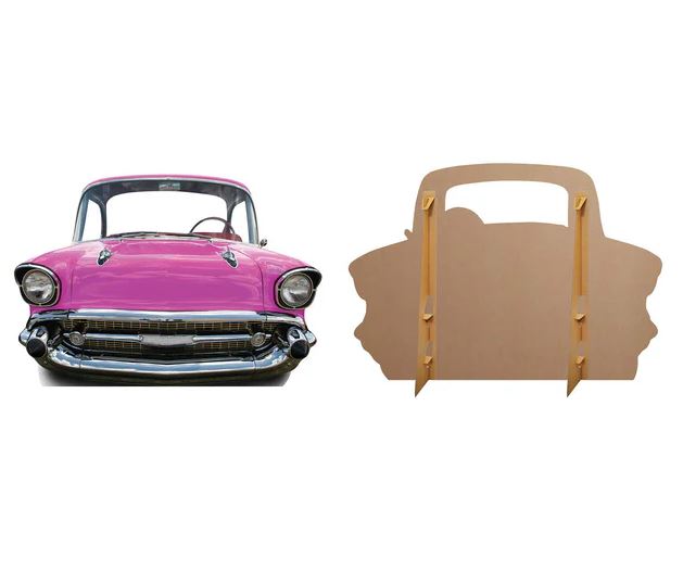 Children's Pink Car Stand-In - 1.51m