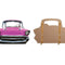 Children's Pink Car Stand-In - 1.51m