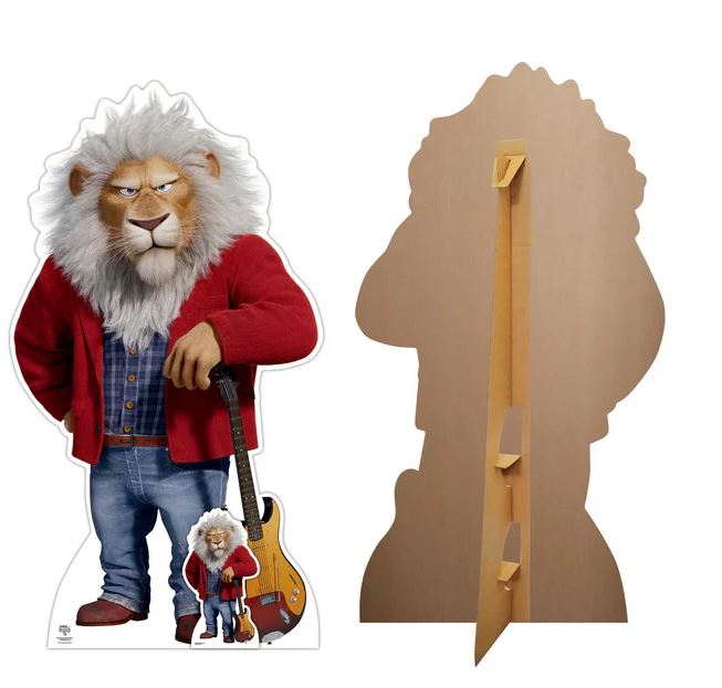 Clay Calloway Lion Sing 2 Lifesize Cardboard Cutout with Mini Cutout - 165cm x 91cm
