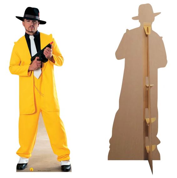 Gangster in Yellow Suit Lifesize Cardboard Cutout - 1.8m