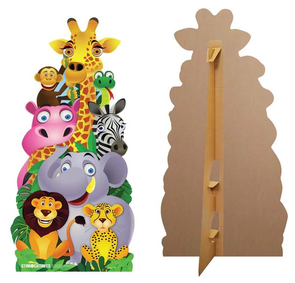 Jungle Friends Cardboard Cutout - 1.6m