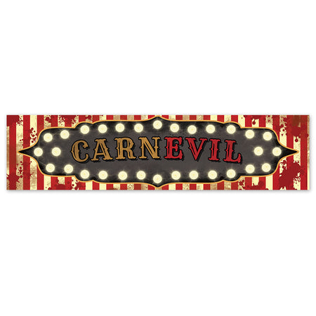 Twisted Circus Carnevil Sign Banner - 120cm x 30cm