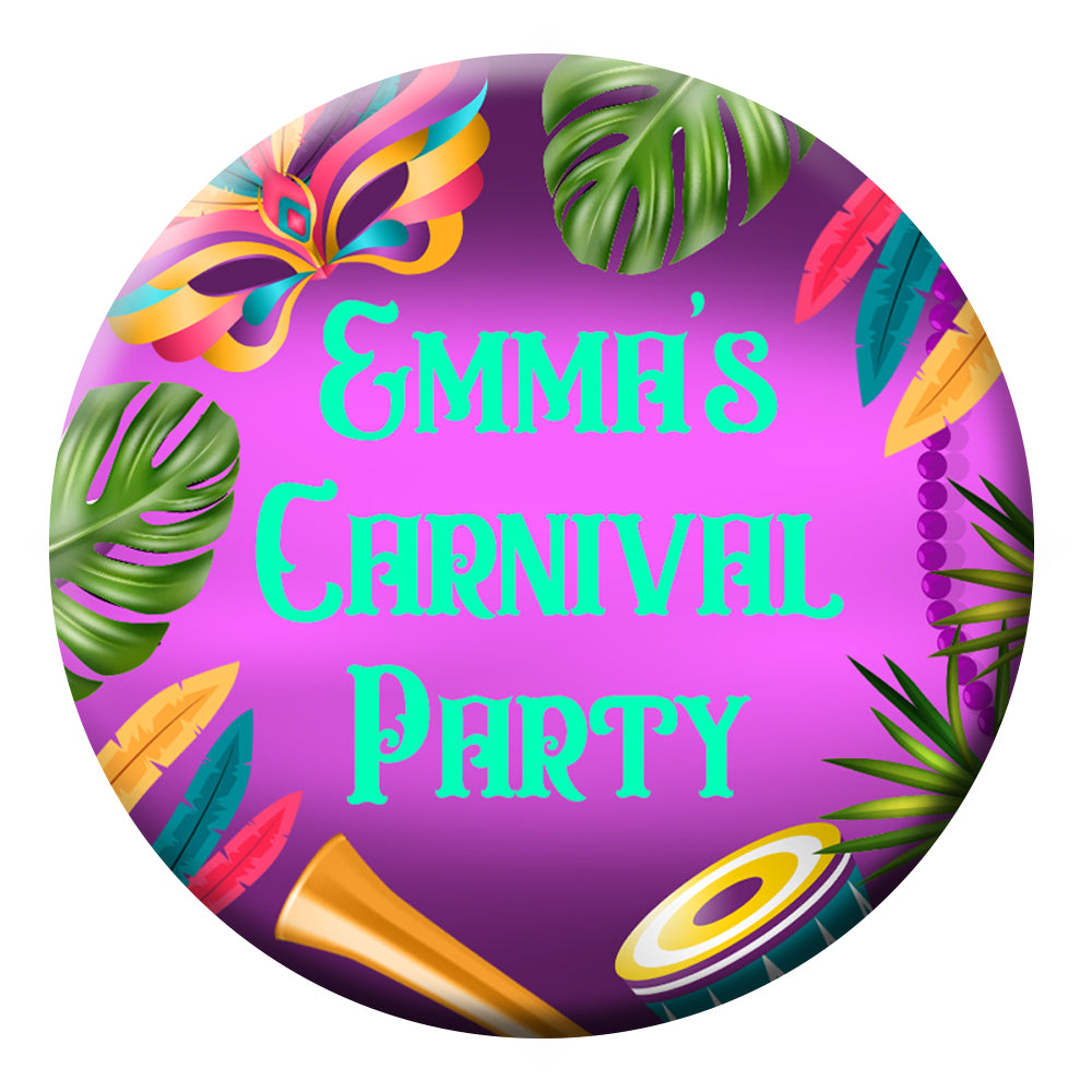 Carnival Personalised Badge - 58mm