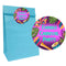 Carnival Paper Party Bags With Personalised Round Stickers - Pack of 12