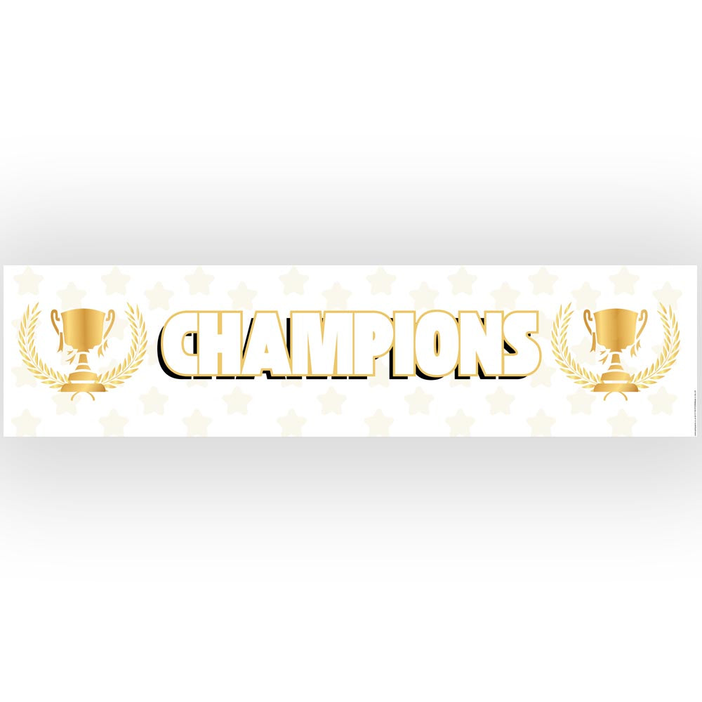 Champions Banner Decoration - 1.2m