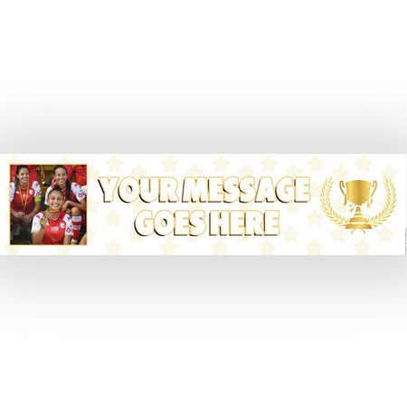 Champions Personalised Photo Banner Decoration - 1.2m