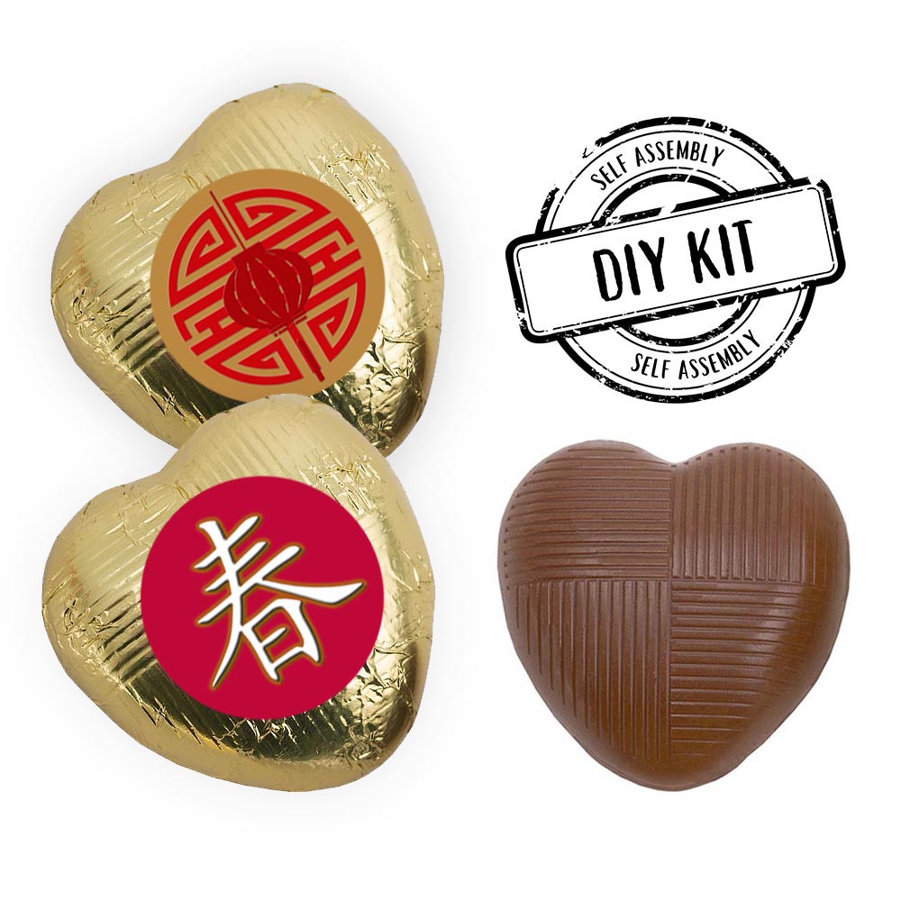 Chinese Heart Chocolates Kit - Pack 24