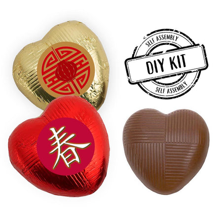 Chinese Heart Chocolates Kit - Pack 24
