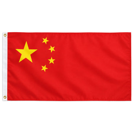 Chinese Polyester Fabric Flag 5ft  x 3ft