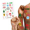 Christmas Novelty Adult Fun Tattoos - Sheet of 23