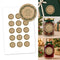 Personalised Christmas Foliage Stickers - 51mm - Sheet of 15