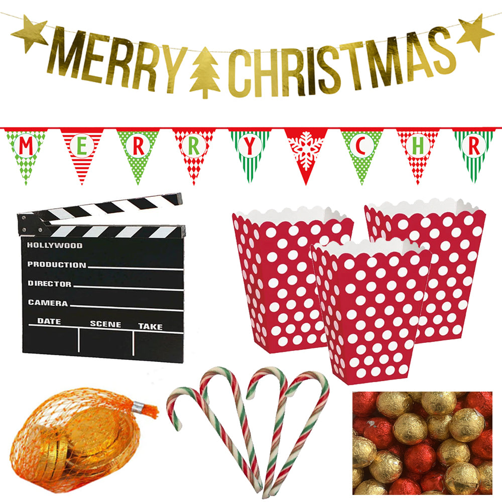 Christmas Movie Night Kit With Decorations