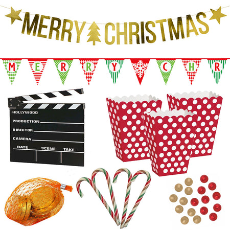 Christmas Movie Night Kit With Decorations